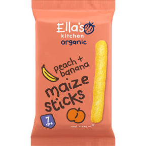Ella's kitchen Maize sticks Peach + Banana 7m+ bio Baby snacks 17g