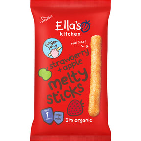 Ella's kitchen Melty sticks Strawberry & Apple 7m+ Baby snacks 16g