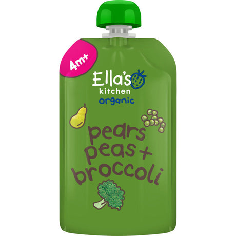 Ella's kitchen Pears, Peas + broccoli 4m+ bio Baby food 120g