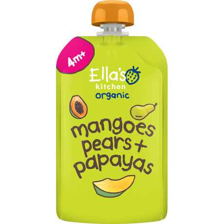 Ella's kitchen Mango's, Pears + papaya's 4m+ bio Baby food 120g