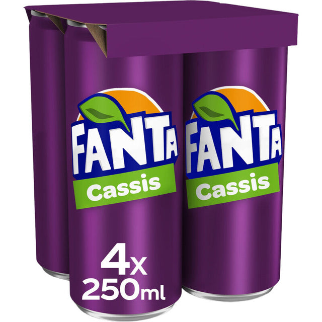 Fanta Blackcurrant Soft drink 4 × 250ml