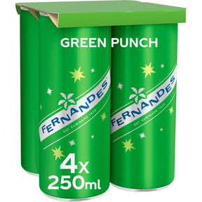 Fernandes Green punch Soft drink 4 × 250ml
