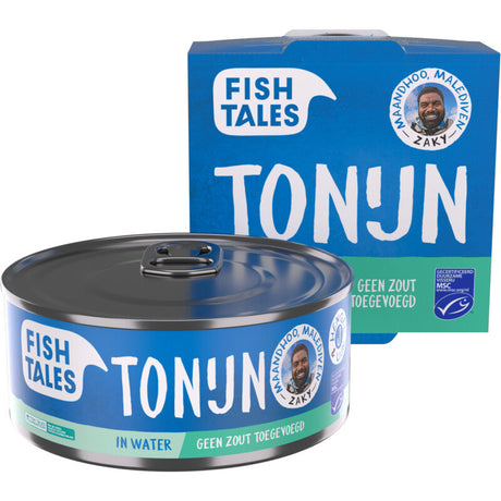 Fish Tales Tuna in water without toegevoegd Salt 142g