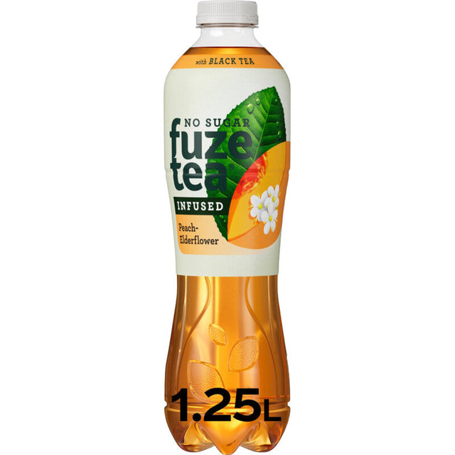 Fuze Tea Black tea peach elderflower no sugar 1.25l