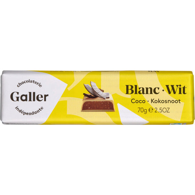 Galler White Coconut Chocolate 70g