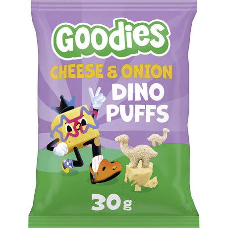 Goodies Snack dino puffs cheese & onion 3+ Years 30g
