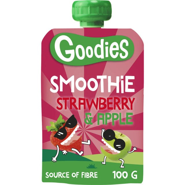 Goodies Fruit Purée Pouch smoothie Strawberry & Apple 3+ Baby food 100g