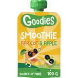 Goodies Fruit Purée Pouch smoothie Apricot & Apple 3+ Baby food 100g