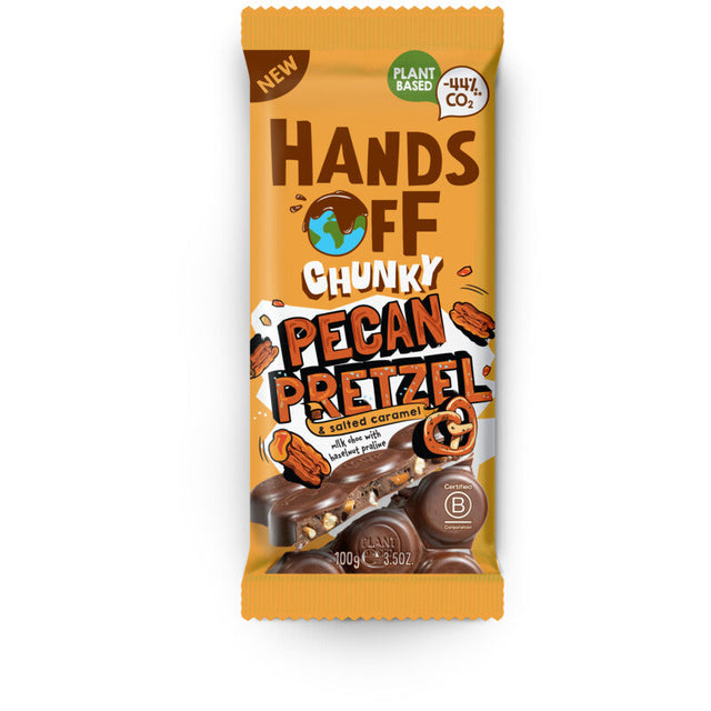 Hands Off Bar chunky pecan pretzel 100g