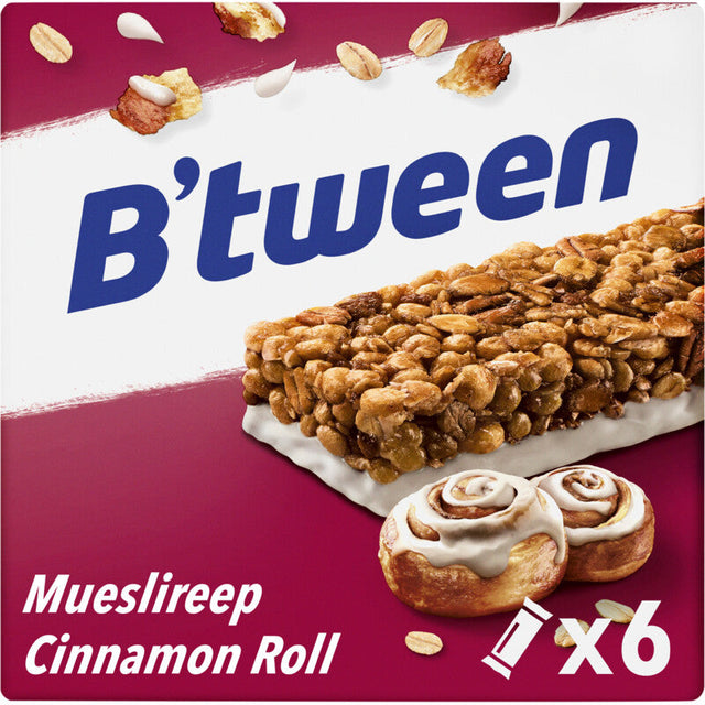 Hero B'tween mueslireep cinnamon roll 138g