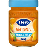 Hero Jam Less Sweet Apricots Fruit spread 325g