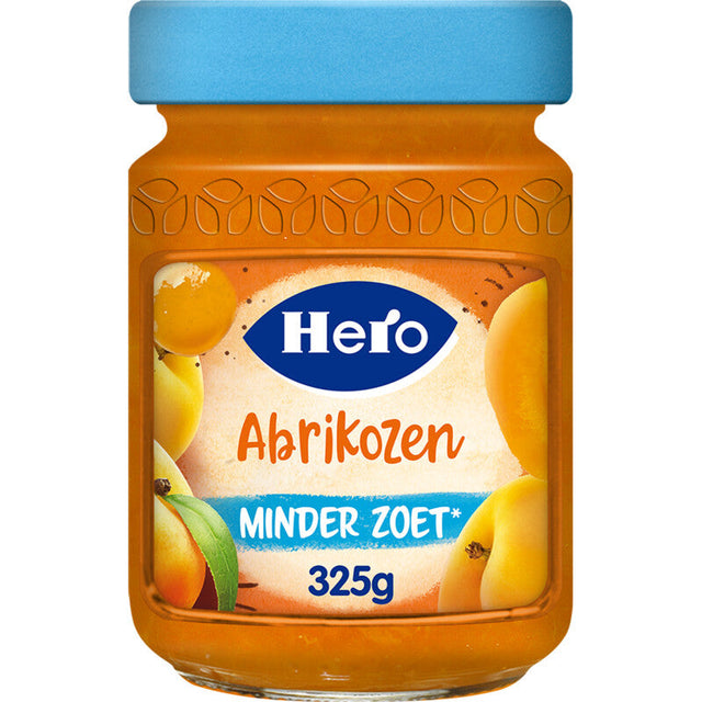 Hero Jam Less Sweet Apricots Fruit spread 325g
