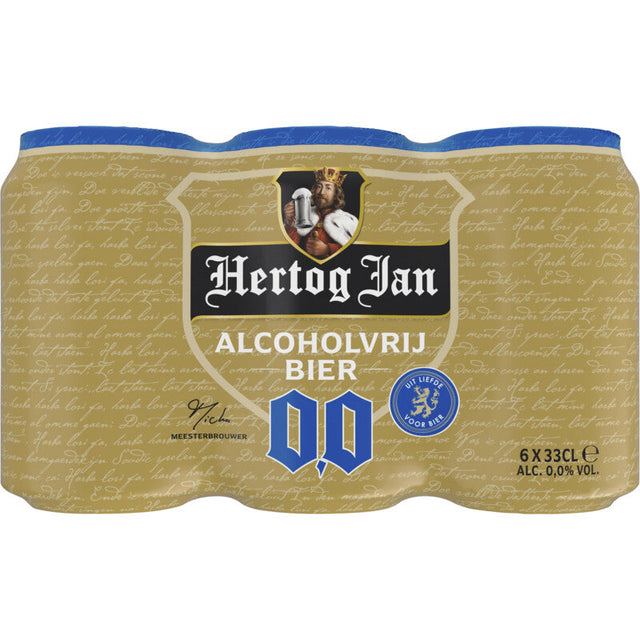 Hertog Jan 0.0 Alcoholvrij bier Alcohol-free beer 6 × 330ml