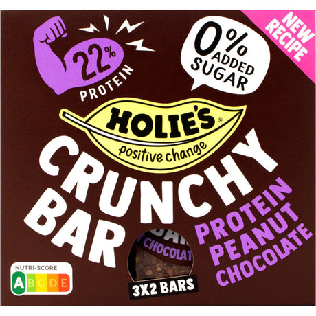 Holie's Crunchy bar protein peanut chocolate 120g