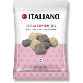 Italiano Luchtige Liquorice quattro's 140g