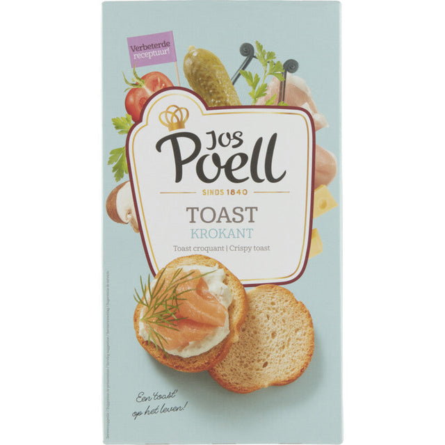 Jos Poell Crispy toast Crackers and savoury biscuits 100g