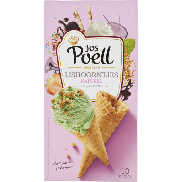 Jos Poell Ice Cream Cones Original 125g