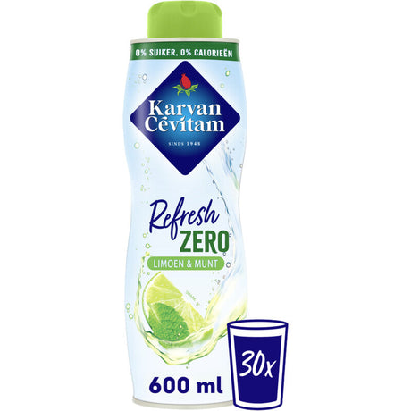 Karvan Cévitam Refresh Zero Lime & Mint Syrup Chewing gum 600g