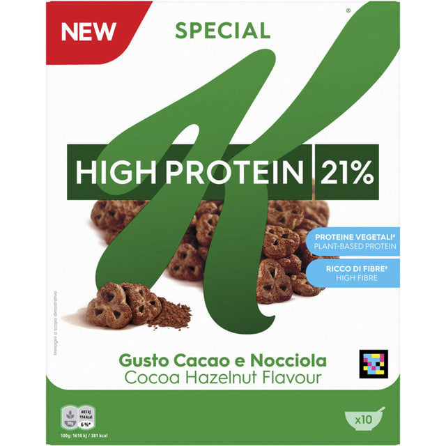 Kellogg's Special k high protein cacao hazelnut Breakfast cereal 320g