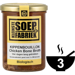 Kleinste Soep Fabriek Chicken Stock Organic 400g