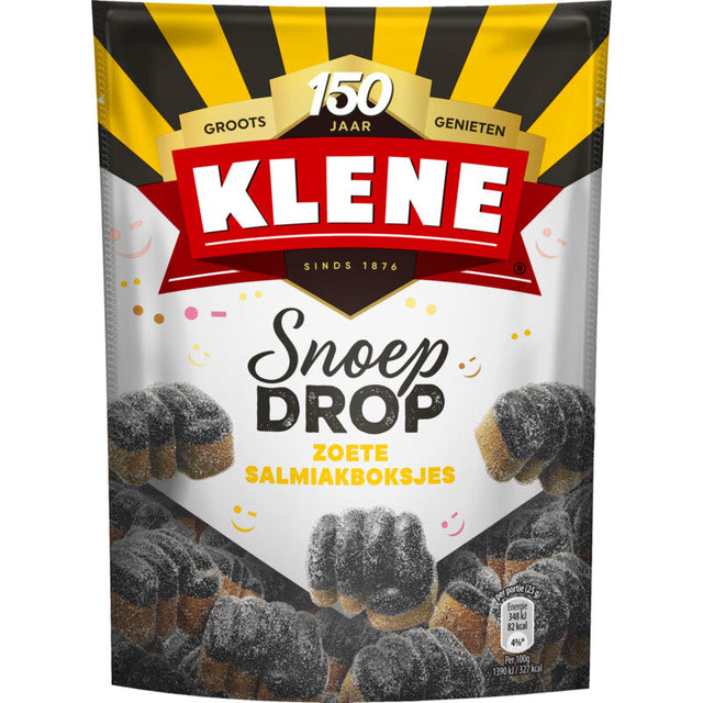 Klene Snoepdrop Sweet salmiakboksjes Liquorice 200g