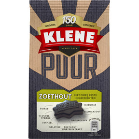 Klene Dark zoethout Liquorice 180g