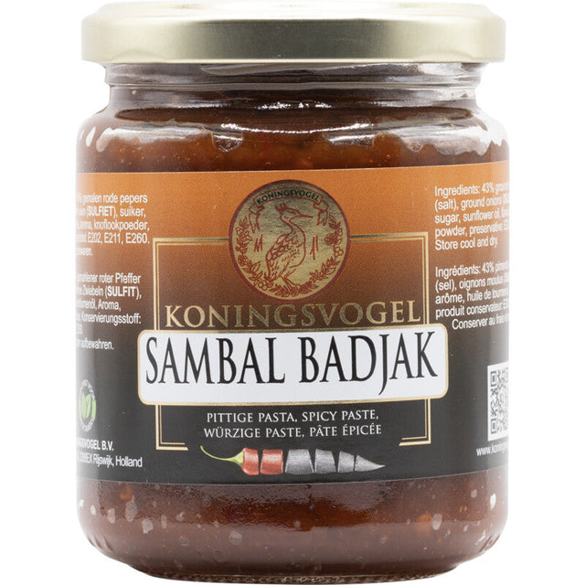 Koningsvogel Sambal badjak Table sauce 280g