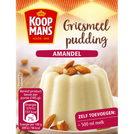 Koopmans Griesmeelpudding Almond Dessert mix 85g