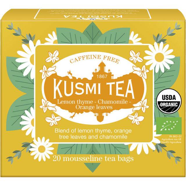Kusmi Tea Organic lemon thyme-chamomile-orange 40g