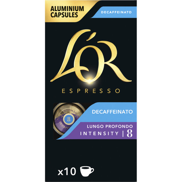 L'OR Decaffeinato lungo profondo capsules 52g
