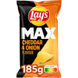 Lay's Max cheddar & onion Potato chips 185g