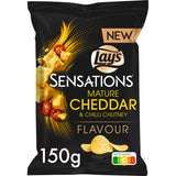 Lay's Sensations mature cheddar & chilli Potato chips 150g