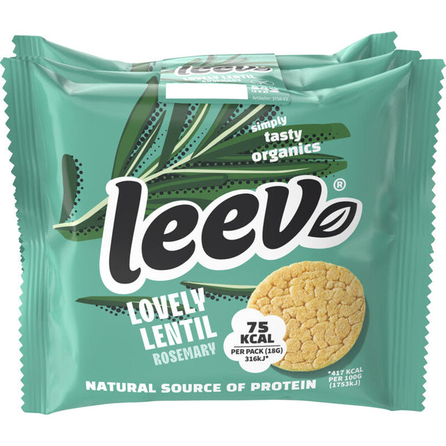Leev Linzenwafels Rosemary 3-pack Waffles 54g