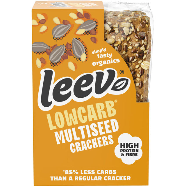 Leev Lowcarb crackers meerzaden 80g