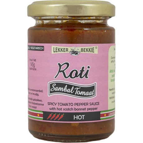 Lekker Bekkie Roti sambal Tomato Seasoning mix 145g