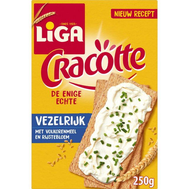 Liga Cracotte vezelrijk Crispbread 250g