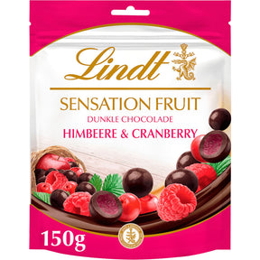 Lindt Sensation fruit himbeere & cranberry Chocolate 150g