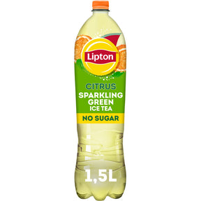 Lipton Ice tea green citrus sparkling no sugar 1.5l