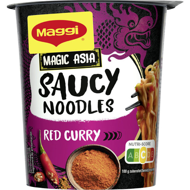 Maggi Saucy noodles red curry 75g