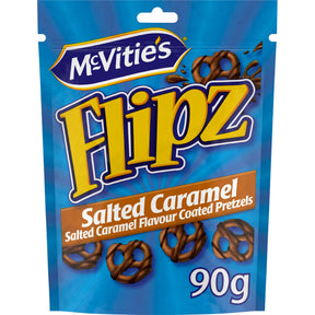 McVities Flipz salted caramel chocolate pretzels 90g