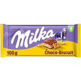 Milka Chocoladereep choco-biscuit 100g