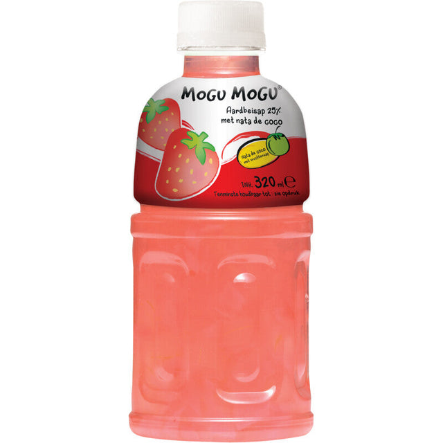 Mogu Mogu Strawberry Bottle Fruit drink 320ml