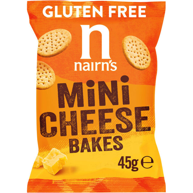 Nairn's Mini cheese bakes Gluten-Free Savoury snacks 45g