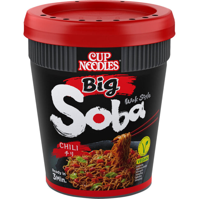 Nissin Soba big cup noodles chili 115g