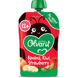 Olvarit Fruit Purée Pouch Banana kiwi Strawberry 12m+ Baby food 100g