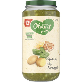 Olvarit Spinach Chicken Potato 12m+ Baby food 250g