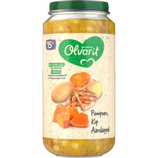 Olvarit Pumpkin Chicken Potato 15m+ Baby food 250g
