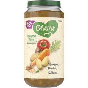 Olvarit Dutch Potato Mash Carrot Turkey 18m+ Baby food 250g