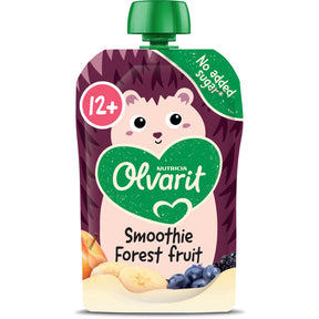 Olvarit Fruit Purée Pouch smoothie Forest Fruits 12m+ Baby food 100g