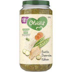 Olvarit Risotto Peas Turkey 18m+ Baby food 250g